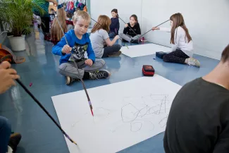 Die "Kunstklasse" in Tantow / Foto: Uwe Hauth