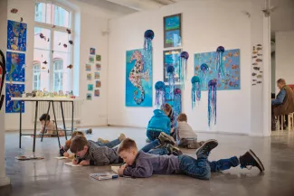 Klasse:Kunst Ausstellung "Abtauchen" @T.Stadler